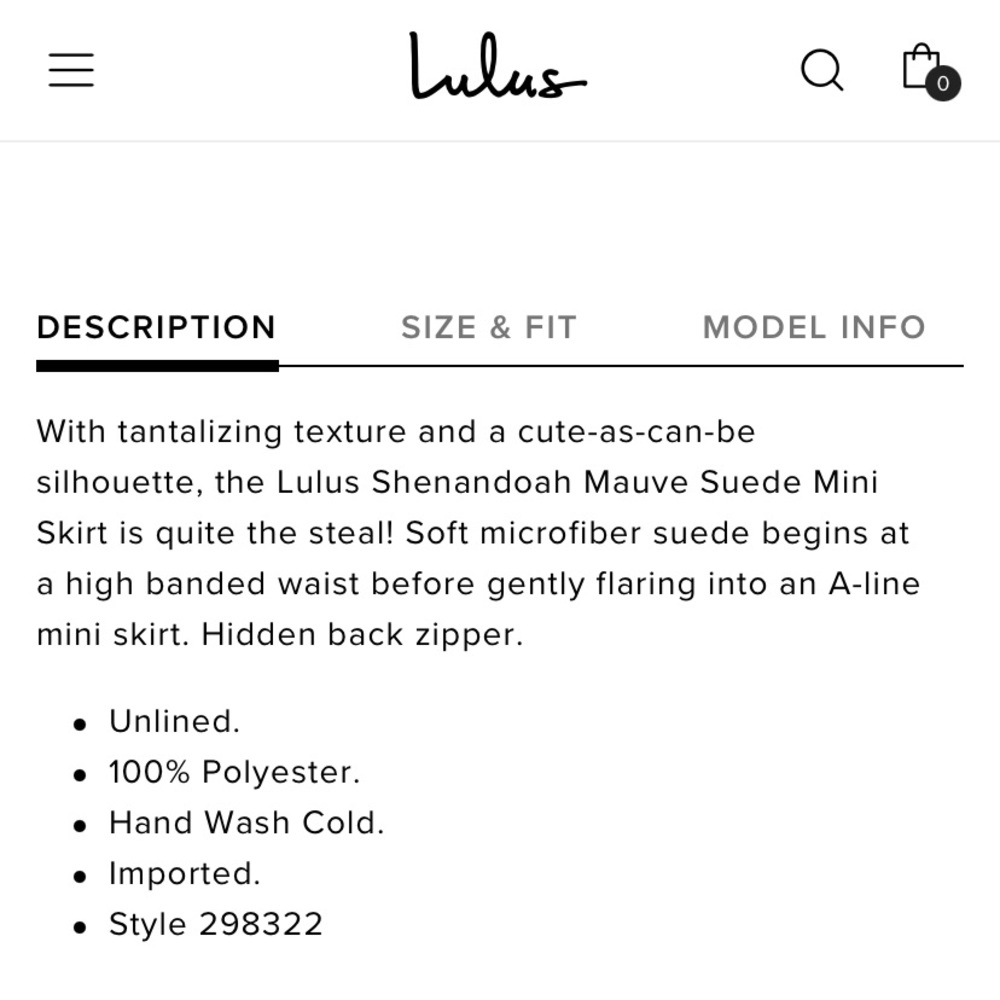 Lulu’s suede skirt - Picture 2 of 8